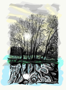 Winter River Ripples